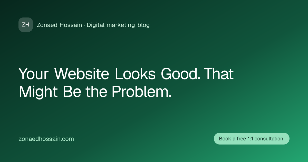 Clean website user interface comparison between visual appeal and conversion rate